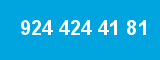 924 424 41 81 924 424 41 81